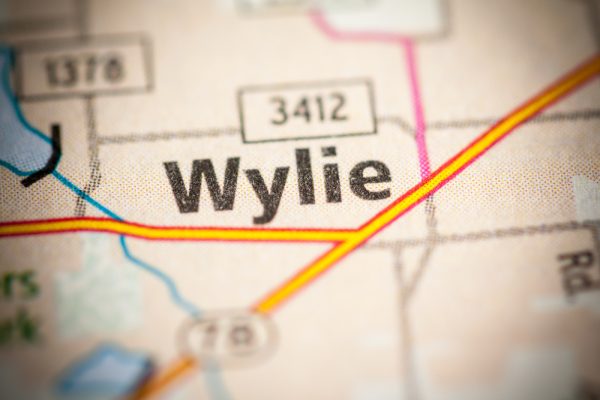 Wylie, Texas, on the map